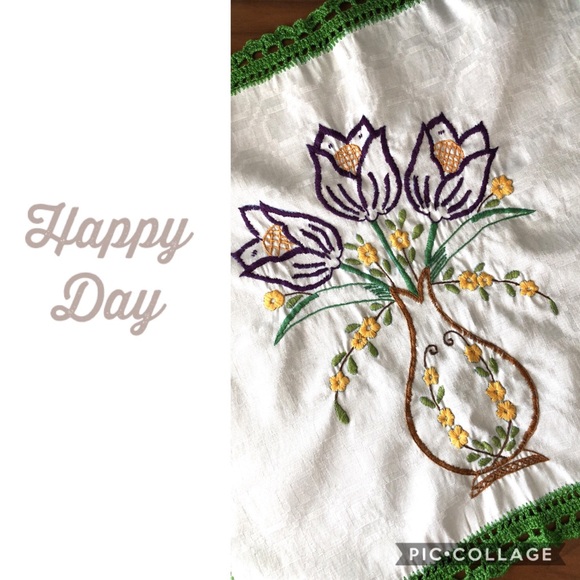 NWOT Hand embroidered tortilla napkin - HP - Picture 4 of 4